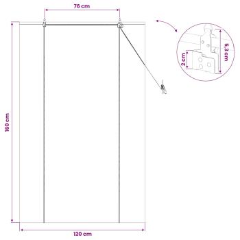 Rollo Natur 120 x 160 cm Bambus