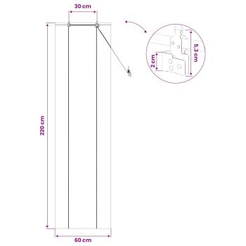 Rollo Natur 60 x 220 cm Bambus