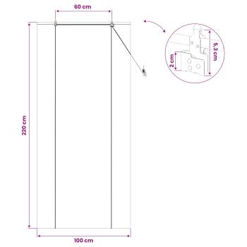 Rollo Natur 100 x 220 cm Bambus