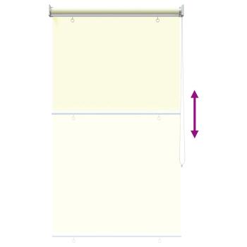 Außen-Rollos mit UV-Schutz Creme 85 x 140 cm (B x H) Polyester