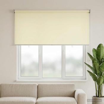Außen-Rollos mit UV-Schutz Creme 185 x 140 cm (B x H) Polyester
