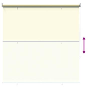 Außen-Rollos mit UV-Schutz Creme 145 x 230 cm (B x H) Polyester