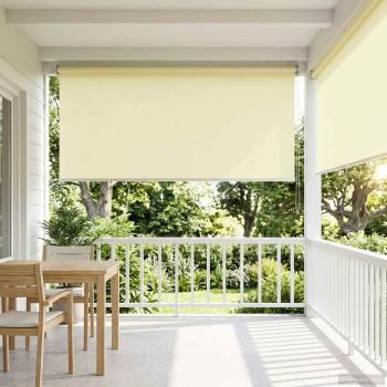 ARDEBO.de - Außen-Rollos mit UV-Schutz Creme 165 x 230 cm (B x H) Polyester