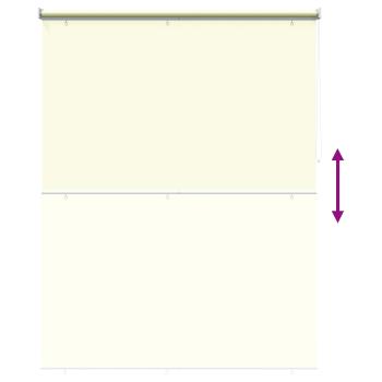 Außen-Rollos mit UV-Schutz Creme 165 x 230 cm (B x H) Polyester