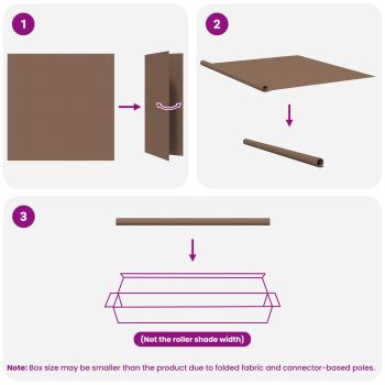 Außen-Rollos mit UV-Schutz Taupe 145 x 140 cm (B x H) Polyester