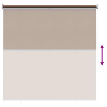Außen-Rollos mit UV-Schutz Taupe 145 x 140 cm (B x H) Polyester