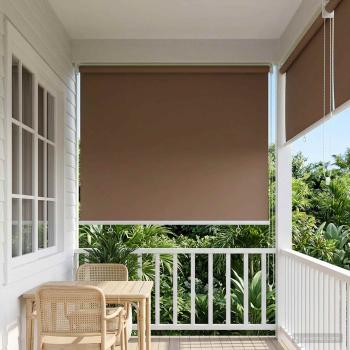 ARDEBO.de - Außen-Rollos mit UV-Schutz Taupe 100 x 230 cm (B x H) Polyester