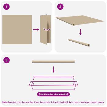 Außen-Rollos mit UV-Schutz Beige 125 x 140 cm (B x H) Polyester