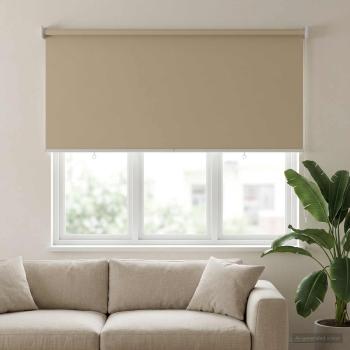 Außen-Rollos mit UV-Schutz Beige 125 x 140 cm (B x H) Polyester
