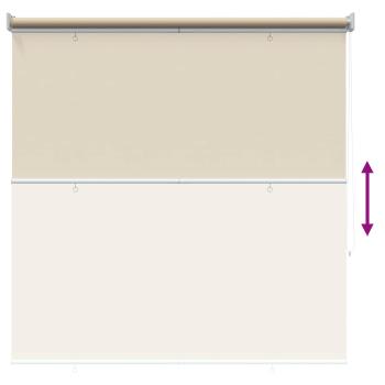 Außen-Rollos mit UV-Schutz Beige 125 x 140 cm (B x H) Polyester