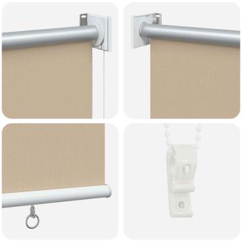 Außen-Rollos mit UV-Schutz Beige 100 x 230 cm (B x H) Polyester