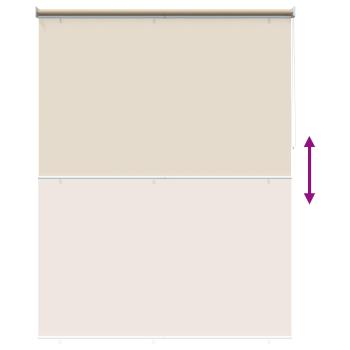 Außen-Rollos mit UV-Schutz Beige 185 x 140 cm (B x H) Polyester
