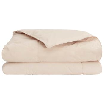 Sommerdecke Beige 155 x 220 cm 100% natürlicher Kapok
