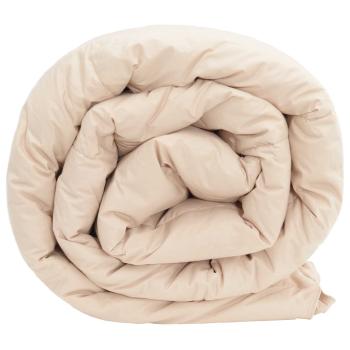 Sommerdecke Beige 155 x 220 cm 100% natürlicher Kapok