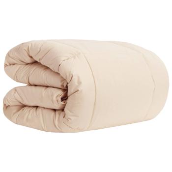 Sommerdecke Beige 220 x 240 cm 100% natürlicher Kapok