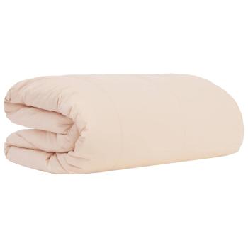 Bettdecke 135 x 220 cm Für alle Jahreszeiten Kapokfaser Beige