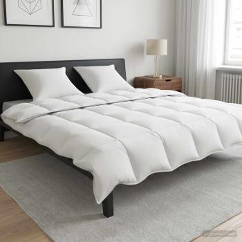 ARDEBO.de - Sommerdecke Weiß 220 x 260 cm Bambusfaser