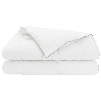 Duvet- und Kopfkissen-Set Weiß 140 x 200 cm Bambusfaser