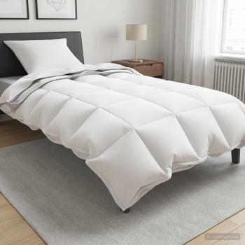 ARDEBO.de - Ganzjahresbettdecke Weiß 140 x 200 cm Bambusfaser