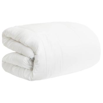 Ganzjahresbettdecke Weiß 135 x 220 cm Bambusfaser