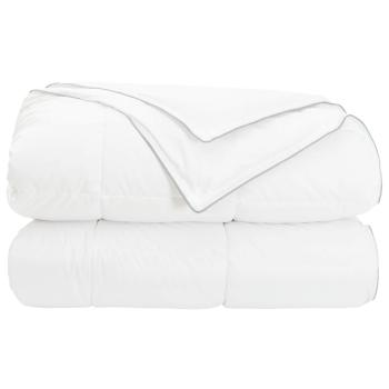 Ganzjahresbettdecke Weiß 135 x 220 cm Bambusfaser