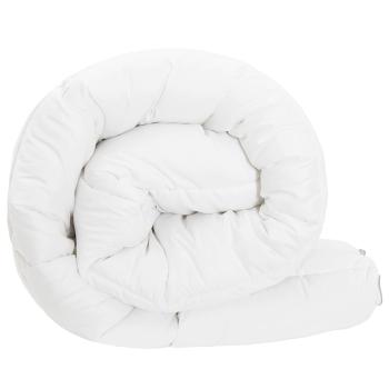 Ganzjahresbettdecke Weiß 135 x 220 cm Bambusfaser