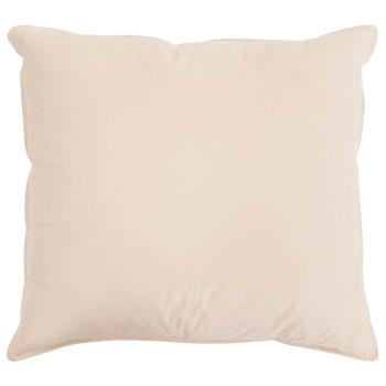 ARDEBO.de - Kopfkissen Beige 80 x 80 cm Kapokfaser