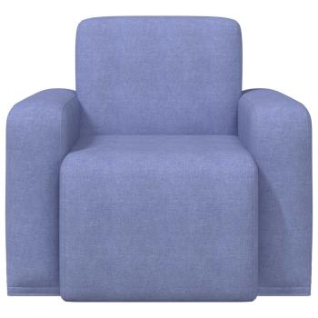 Sessel Jeans blau Stoff