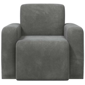 Sessel Dunkelgrau Samt