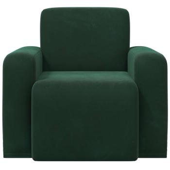 Sessel Dunkelgrün Samt