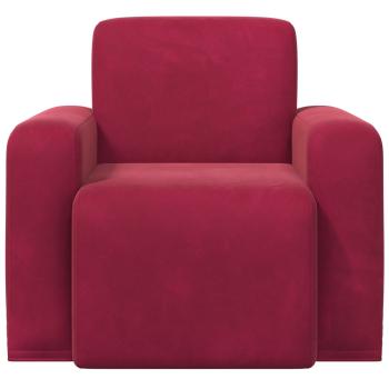 Sessel Weinrot Samt
