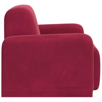 Sessel Weinrot Samt