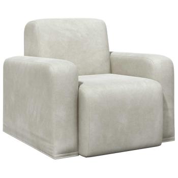 Sessel Creme Samt