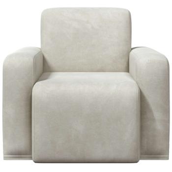 Sessel Creme Samt