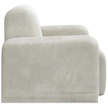 Sessel Creme Samt