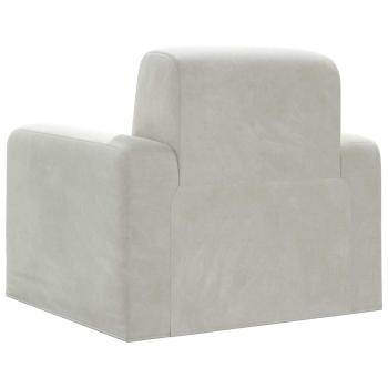 Sessel Creme Samt