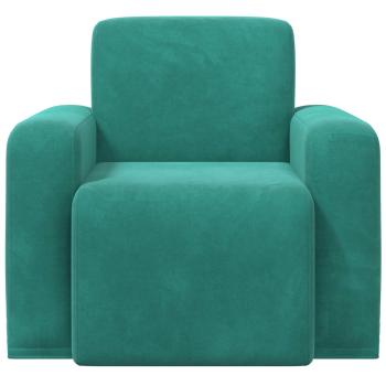 Sessel Türkis Samt