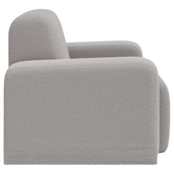 Sessel Hellgrau Bouclé
