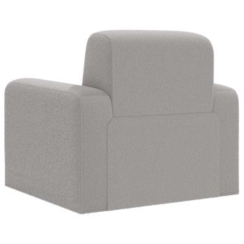 Sessel Hellgrau Bouclé