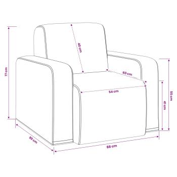 Sessel Hellgrau Bouclé