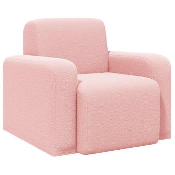 Sessel Rosa Bouclé