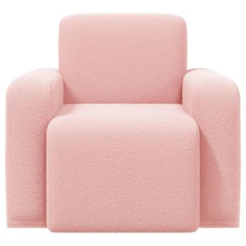 Sessel Rosa Bouclé