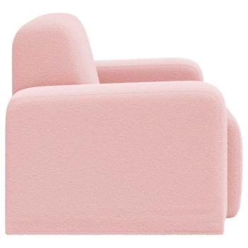 Sessel Rosa Bouclé