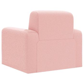 Sessel Rosa Bouclé