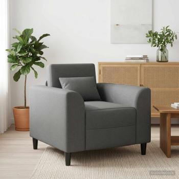 ARDEBO.de - Sessel Dunkelgrau Stoff