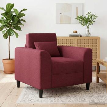ARDEBO.de - Sessel Weinrot Stoff