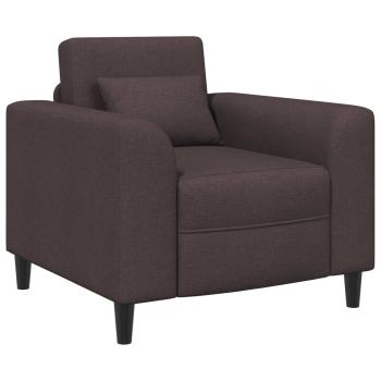 Sessel Dunkelbraun Stoff
