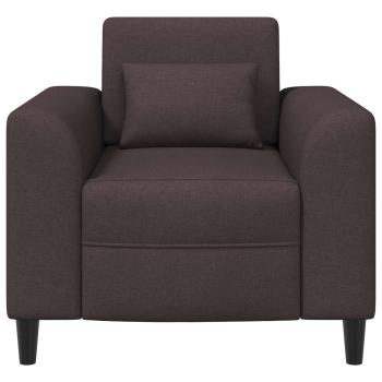 Sessel Dunkelbraun Stoff