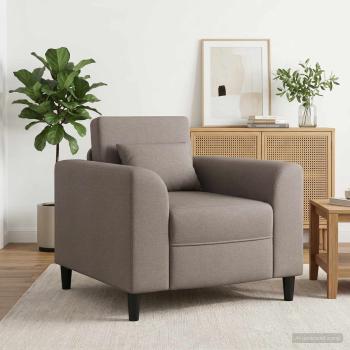 ARDEBO.de - Sessel Taupe Stoff