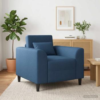 ARDEBO.de - Sessel Blau Stoff